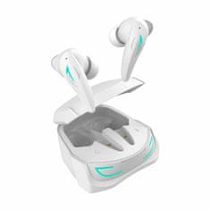 White Shark TITAN gaming bijele bluetooth slušalice s mikrofonom GEB-TWS96