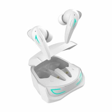 White Shark TITAN gaming bijele bluetooth slušalice s mikrofonom GEB-TWS96