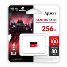 Apacer microSD XC memorijska kartica od 256 GB. Klasa 30 Gaming AP256GMCSX10U7-RAGC