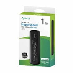 Apacer SSD 1TB vanjski 1000MB/s USB 3.2 Type-C AS722