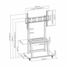 S-box Samostojeći nosač za TV FS-1035