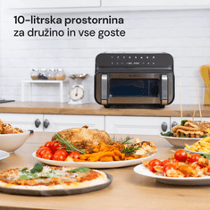 Rosmarino Infinity MasterPro friteza na vrući zrak, 5 u 1, 10 l, crna