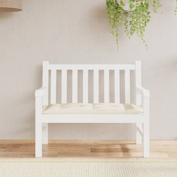 Vidaxl Jastuk za vrtnu klupu, krem 110x50x7 cm, oxfordska tkanina