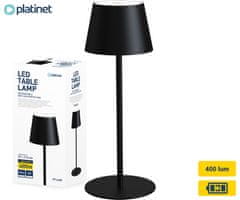 Platinet PTL44B bežična LED svjetiljka, crna