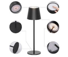 Platinet PTL44B bežična LED svjetiljka, crna