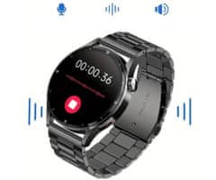 Trevi T-FIT 300 CALL pametni sat, Bluetooth, IP67, pozivanje, aktivnost, analiza sna, 2x remen, crni (Jet Black)