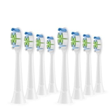 Ultrasonic nastavci za Philips Sonicare W2 Optimal White, 8 komada, bijeli