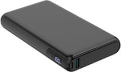 Platinet PMPB30DL301B powerbank, 100 W, 30000 mAh, QC 3.0, PD 3.0, USB-A, USB-C, zaslon, crni