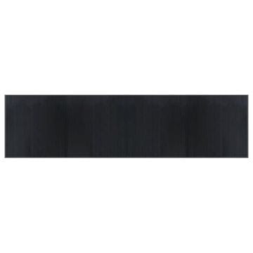 Vidaxl Tepih pravokutni sivi 100 x 400 cm od bambusa