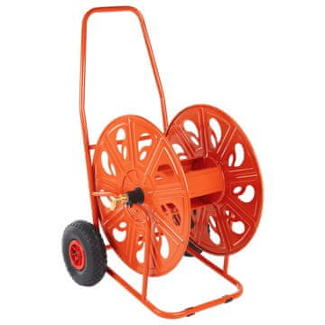 Vidaxl Kolica za crijevo 140 m, 3/4", čelik