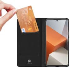 Dux Ducis Skin Pro knjižni maska za Xiaomi Redmi Note 13 Pro Plus 5G, crno