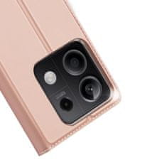 Dux Ducis Skin Pro knjižni maska za Xiaomi Redmi Note 13 5G, ružičasta