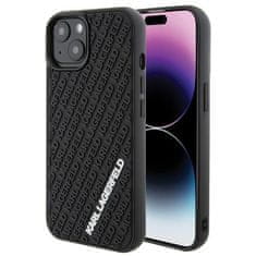 Karl Lagerfeld 3D Rubber maska za iPhone 15, crno