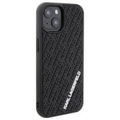 Karl Lagerfeld 3D Rubber maska za iPhone 15, crno