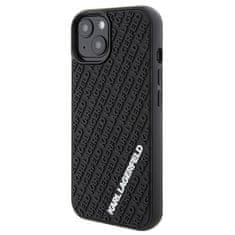 Karl Lagerfeld 3D Rubber maska za iPhone 15, crno