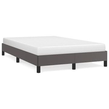 Vidaxl Okvir kreveta bez madraca sivi 120x190 cm umjetna koža