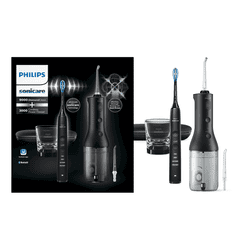 Philips Sonicare Sonicare DiamondClean 9000 četkica za zube + vodica za ispiranje usta, crna (HX3866/43)
