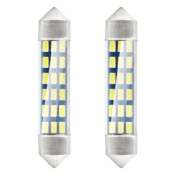 slomart AMiO LED Žarulje Festoon C5W 41mm bijela, 12V (18x 3014 SMD)