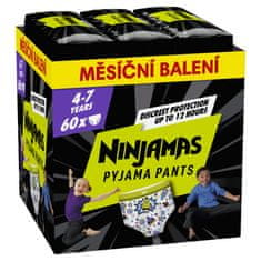 Pampers Ninjamas pidžama hlače, za dječake, 4-7 godina, 60/1