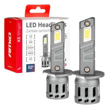 slomart AMiO LED žarulje X5 WINGER H1 6000K CANBUS