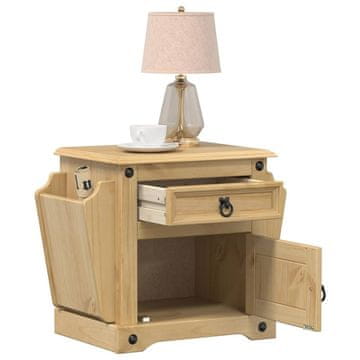 Vidaxl Corona Noćni ormarić 45x35x47,5 cm Masivni borov drvo