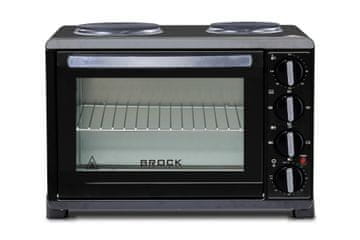 BROCK BROCK električna pećnica 30l + 2xploče za kuhanje TO 3002 B