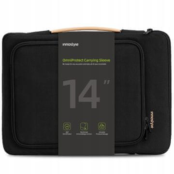 Innostyle torba za prijenosno računalo 13 14 vodootporna futrola omniprotect crna