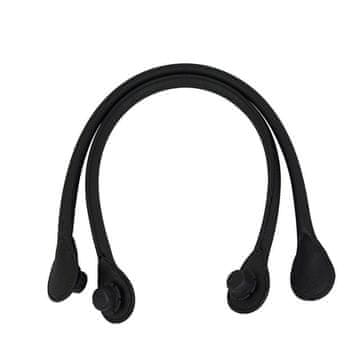 CoZy Kratka ručka za torbu Jelly Bag od PU kože - Crna