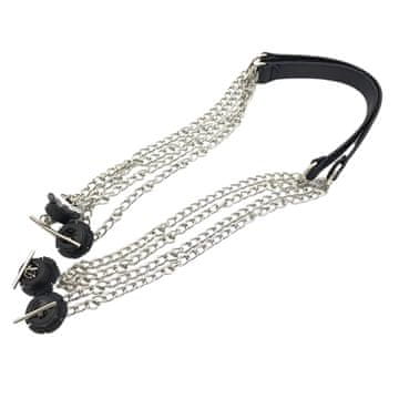 CoZy Ručka za torbu Jelly bag s kratkim lancem "T" - Crna