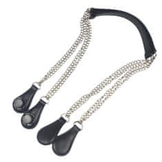 CoZy Ručka za torbu Jelly Bag s dugim lancem Drops - Crna