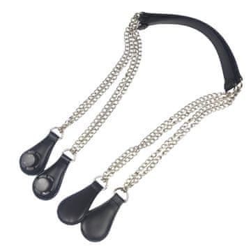 CoZy Ručka za torbu Jelly Bag s dugim lancem Drops - Crna