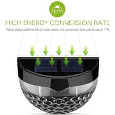 Netscroll Komplet dviju vodootpornih LED solarnih vrtnih svjetiljki za stepenice terasu ogradu i stazu, DecorativeLights