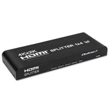 Qoltec Qoltec aktivni razdjelnik za 4 x HDMI 4K x 2K | 3.4Gb/s | High stability