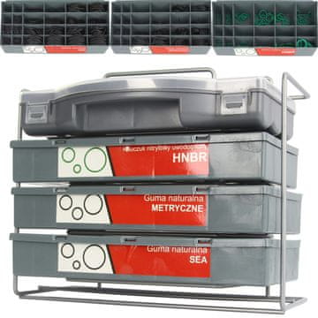 MAR-POL Set O-ring brtvi 900 kom u rokovniku