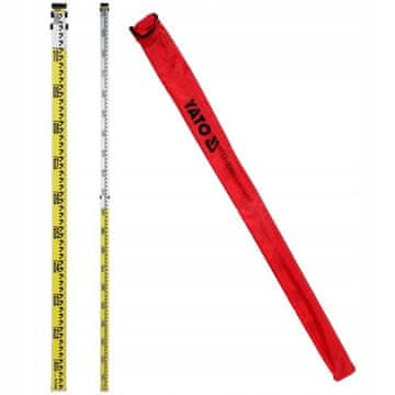 YATO Teleskopska šipka za niveliranje za laserske detektore od 3m