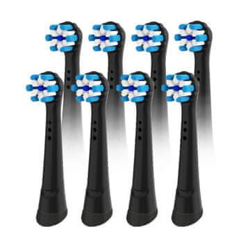 Ultrasonic Ultrasonic nastavci Ultimate Clean za Oral-B iO, 8 komada, crni
