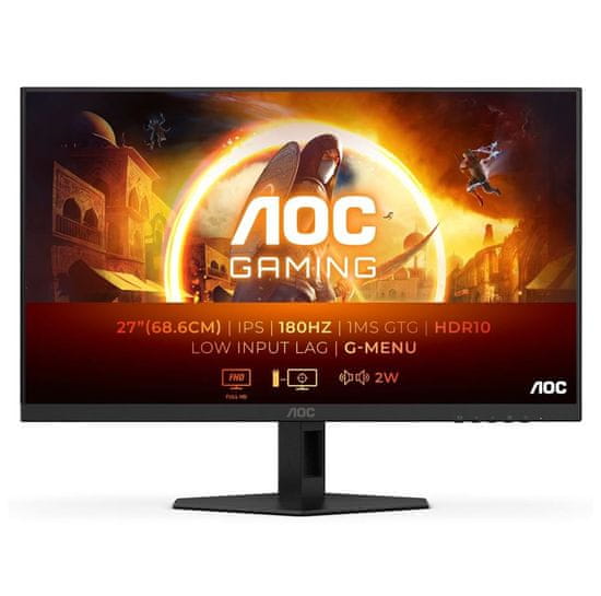 AOC 27G4XE gaming monitor, 68,58 cm, QHD, IPS, 180 Hz