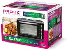 BROCK BROCK električna pećnica 30l + 2xploče za kuhanje TO 3002 B