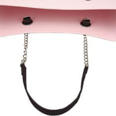 CoZy Ručka za torbu Jelly bag s kratkim lancem "T" - Crna