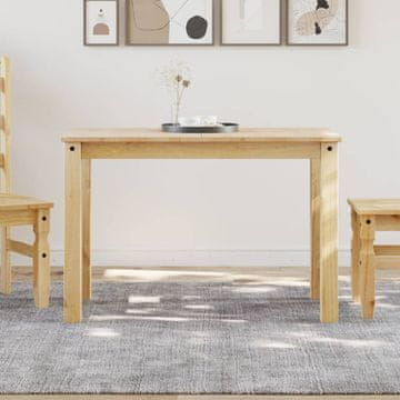 Vidaxl Panama blagovaonski stol, 117x60x75 cm, masivni borov drvo