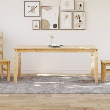 Vidaxl Corona blagovaonski stol, 180x90x75 cm, masivni borov drvo