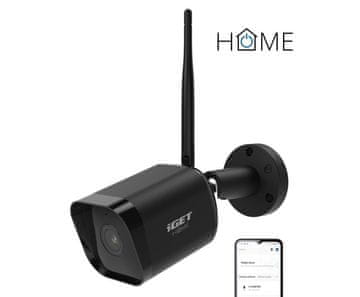 iGET HOME Kamera CS6 Crna - WiFi IP FullHD 1080p kamera, noćni vid, dvosmjerni zvuk, IP65