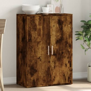 Vidaxl Ormarić dimljeni hrast 60x31x84 cm Materijal na bazi drva