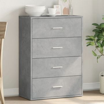 Vidaxl Ormarić Betonsko-sivi 60x31x84 cm Materijal na bazi drveta
