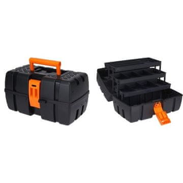 EXCELLENT Kutija za alat KO-Y98500080 s organizatorom za vijke 37 x 23 x 21 cm