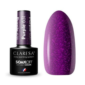 Claresa hibridni lak za nokte ljubičasti 631 5g