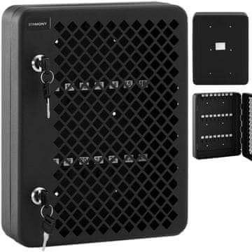 Metalna kutija za zidni organizator za 24 ključa