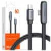 Mcdodo kabel usb-c kutni za brzo punjenje usb tip c 3a 65w crni 2m