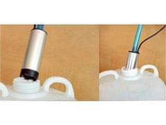 GEKO Potopna pumpa za ulje od nehrđajućeg čelika za bačve 12V 51mm + 4m crijevo i ručka