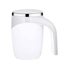 Netscroll Termo šalica s gumbom za miješanje napitaka, 400 ml, za kavu, čaj ili kakao, automatsko miješanje, praktičan poklon za ured i putovanja, protein napitak, MixMug 